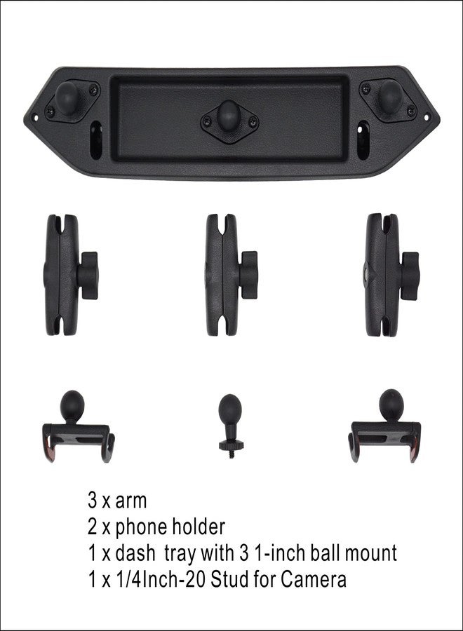 Voswitch JL201 Phone Mount Pack for Jeep Wrangler JL JLU 2018 to 2023 and Gladiator 2020 to 2023 - Image 4